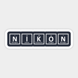 Nikon Periodic Table Sticker